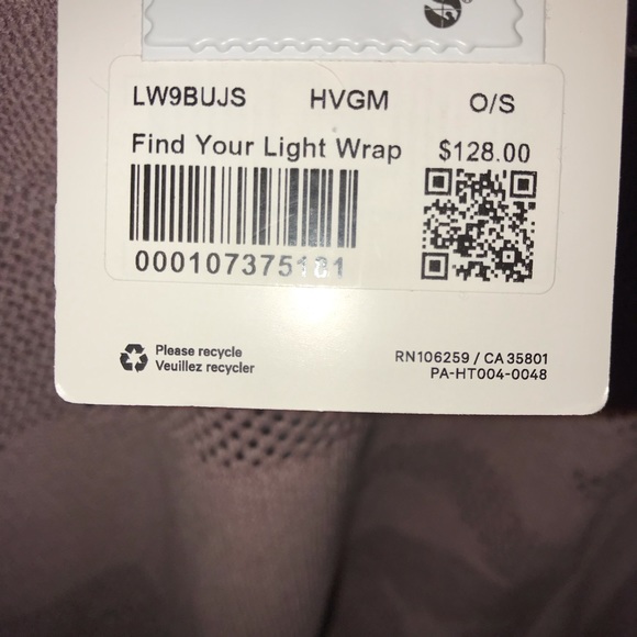 β’ Lululemon find your light wrap pink lightweight - Picture 5 of 6